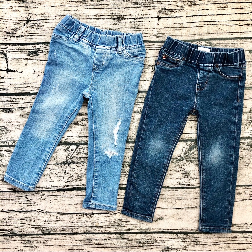 HUDSON⚡️Toddler Girls Distressed Jeans Bundle_2T - Picture 1 of 7